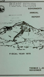 Governor's annual report_cover