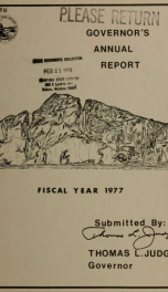 Governor's annual report_cover