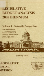 Budget analysis 2005 biennium_cover
