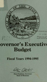 Governor's executive budget_cover