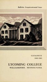 Lycoming, the alumni bulletin_cover