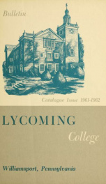 Lycoming, the alumni bulletin_cover