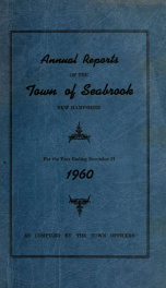 Annual reports of the Town of Seabrook, New Hampshire_cover