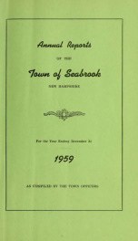 Annual reports of the Town of Seabrook, New Hampshire_cover