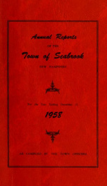 Annual reports of the Town of Seabrook, New Hampshire_cover