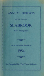 Annual reports of the Town of Seabrook, New Hampshire_cover