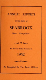 Annual reports of the Town of Seabrook, New Hampshire_cover