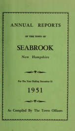 Annual reports of the Town of Seabrook, New Hampshire_cover