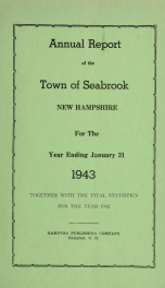 Annual reports of the Town of Seabrook, New Hampshire_cover