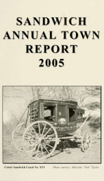 Annual reports Town of Sandwich, New Hampshire_cover