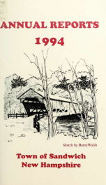 Annual reports Town of Sandwich, New Hampshire_cover