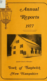 Annual reports Town of Sandwich, New Hampshire_cover