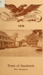 Annual reports Town of Sandwich, New Hampshire_cover