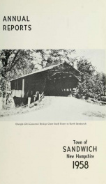 Annual reports Town of Sandwich, New Hampshire_cover