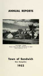 Annual reports Town of Sandwich, New Hampshire_cover