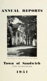 Annual reports Town of Sandwich, New Hampshire_cover