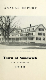 Annual reports Town of Sandwich, New Hampshire_cover