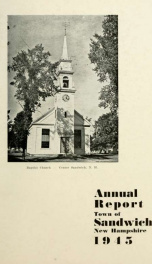 Annual reports Town of Sandwich, New Hampshire_cover