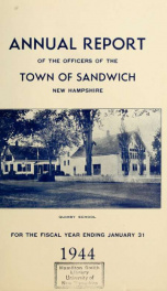 Annual reports Town of Sandwich, New Hampshire_cover