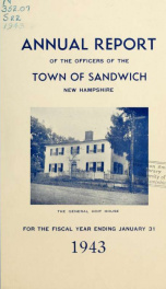 Annual reports Town of Sandwich, New Hampshire_cover