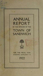 Annual reports Town of Sandwich, New Hampshire_cover