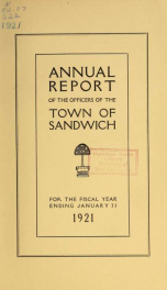 Annual reports Town of Sandwich, New Hampshire_cover