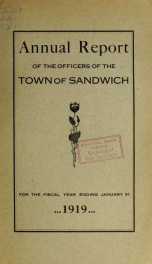 Annual reports Town of Sandwich, New Hampshire_cover