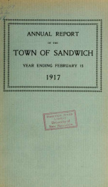 Annual reports Town of Sandwich, New Hampshire_cover