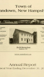 Annual reports for the Town of Sandown, New Hampshire_cover