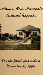 Annual reports for the Town of Sandown, New Hampshire_cover