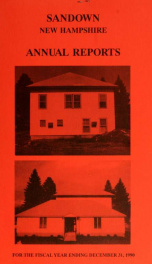 Annual reports for the Town of Sandown, New Hampshire_cover