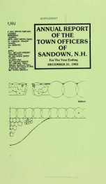 Annual reports for the Town of Sandown, New Hampshire_cover