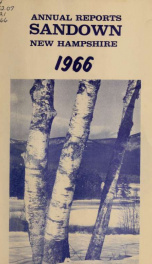 Annual reports for the Town of Sandown, New Hampshire_cover