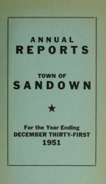 Annual reports for the Town of Sandown, New Hampshire_cover