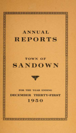 Annual reports for the Town of Sandown, New Hampshire_cover