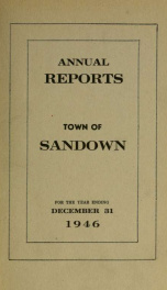 Annual reports for the Town of Sandown, New Hampshire_cover