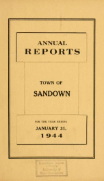 Annual reports for the Town of Sandown, New Hampshire_cover