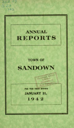 Annual reports for the Town of Sandown, New Hampshire_cover