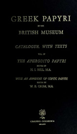 Greek papyri in the British Museum .._cover