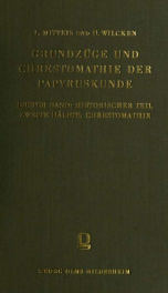 Grundzüge und Chrestomathie der Papyruskunde_cover