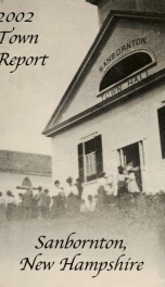 Annual report of the Town of Sanbornton, New Hampshire_cover