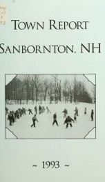 Annual report of the Town of Sanbornton, New Hampshire_cover