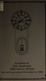 Annual report of the Town of Sanbornton, New Hampshire_cover