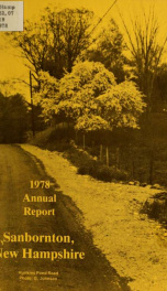 Annual report of the Town of Sanbornton, New Hampshire_cover