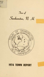 Annual report of the Town of Sanbornton, New Hampshire_cover