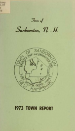 Annual report of the Town of Sanbornton, New Hampshire_cover