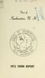 Annual report of the Town of Sanbornton, New Hampshire_cover