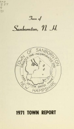 Annual report of the Town of Sanbornton, New Hampshire_cover