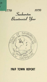 Annual report of the Town of Sanbornton, New Hampshire_cover