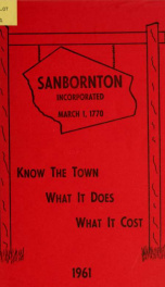 Annual report of the Town of Sanbornton, New Hampshire_cover